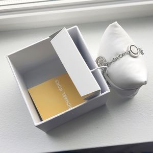 Original Michael Kors Silver Chain Charm Bracelet